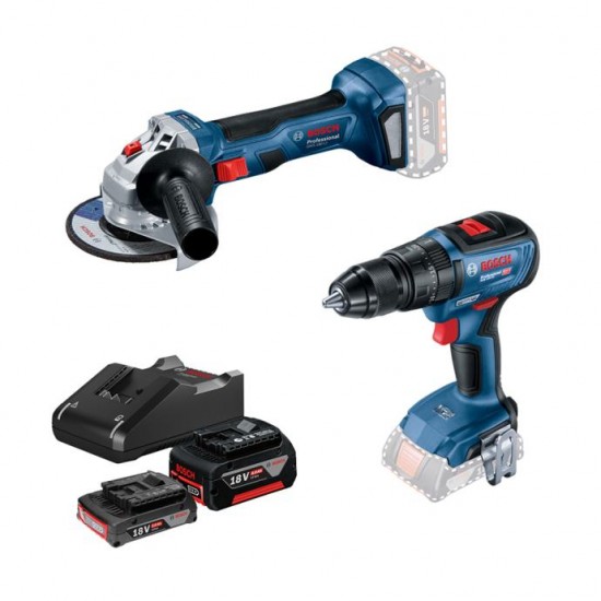 Bosch GWS 180-LI+GSB 180-LI 18V-50 Akülü Taşlama ve Matkap Seti Bosch GWS 180-LI+GSB 180-LI 18V-50 Akülü Taşlama ve Matkap Seti