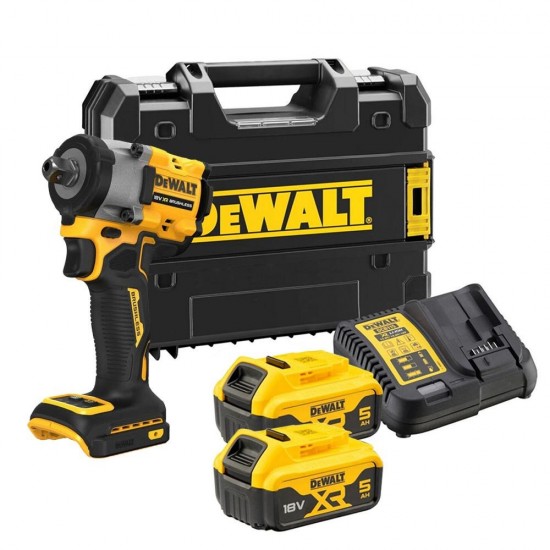 Dewalt DCF922P2T 18V 5.0AH Li-ion Kömürsüz Çift Akülü Somun Sıkma Dewalt DCF922P2T 18V 5.0AH Li-ion Kömürsüz Çift Akülü Somun Sıkma