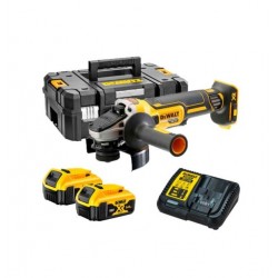 Dewalt DCG405P2 18V 5.0 Ah Li-ion 125 mm Kömürsüz Çift Akülü Avuç Taşlama
