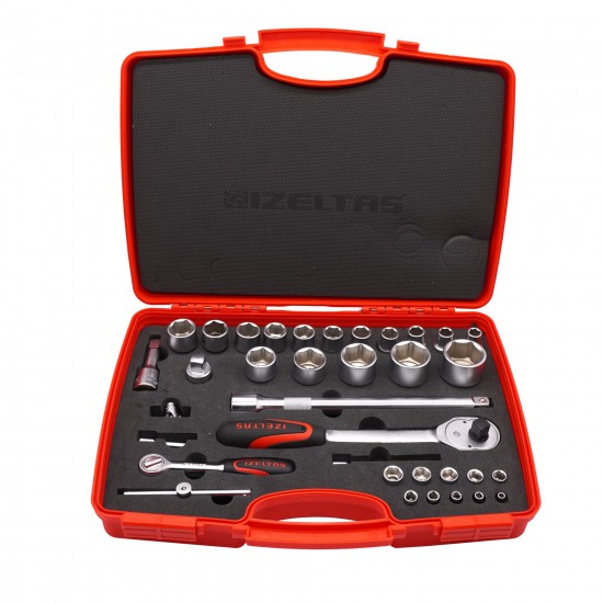 İzeltaş 1113001038 1/4''-1/2'' Altı Köşe Lokma Anahtar Takımı 35 Parça İzeltaş 1113001038 1/4''-1/2'' Altı Köşe Lokma Anahtar Takımı 35 Parça