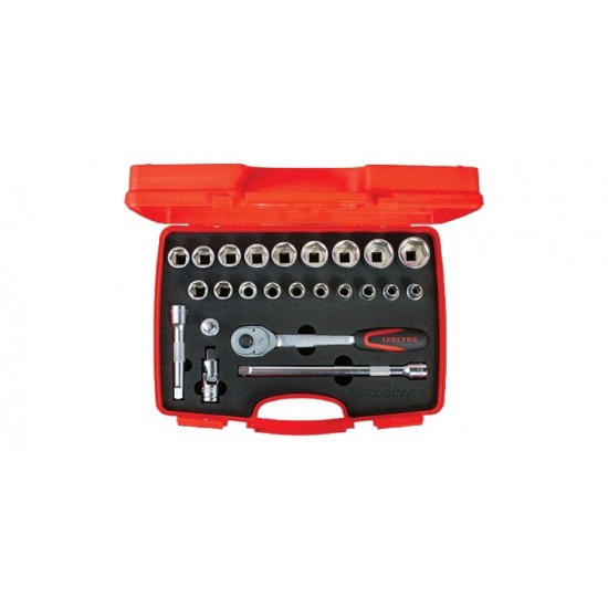 İzeltaş 1113002024 1/2" Altı Köşe Lokma Anahtar Takımı 24 Parça