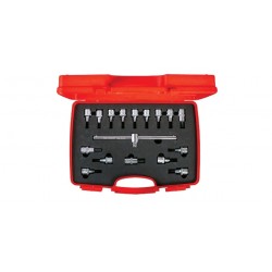 İzeltaş 1113006017 1/2'' Lokmalı Allen ve Star (Torx®) Uç Takımı 17 Parça