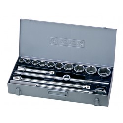 İzeltaş 1119 00 6114 3/4" Lokma Takımı Altı Köşe (14 parça mm)