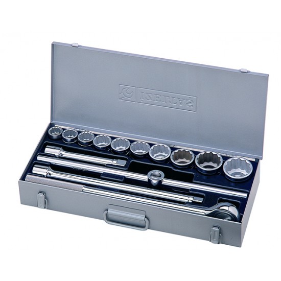 İzeltaş 1120 00 6014 3/4" Lokma Takımı Oniki Köşe (14 Parça mm)