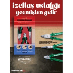 İzeltaş 13000005314 Nostalji Serisi Kraft Pense Seti 3 Parça