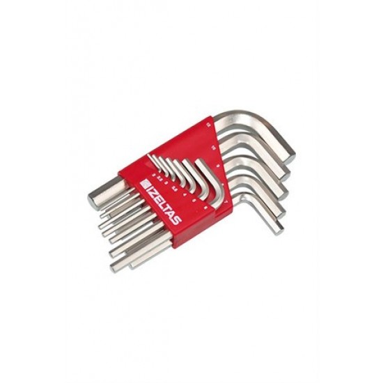 İzeltaş 4901003112 Allen Anahtar Takımı SAE 12'li Set